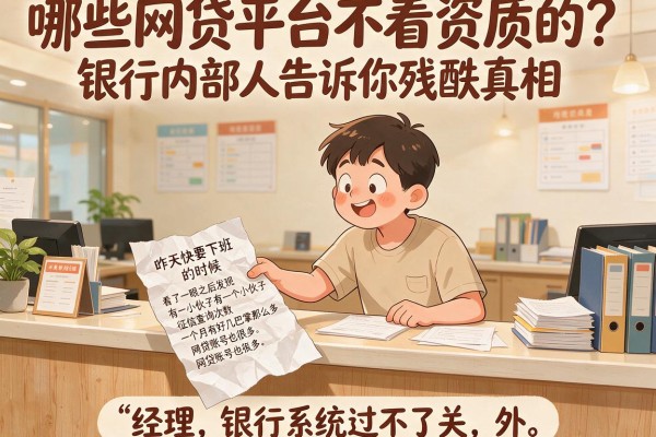 哪些网贷平台不看资质的？银行内部人告诉你残酷真相