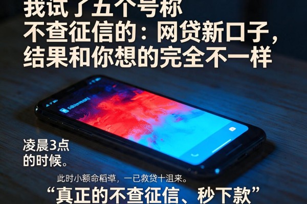 我试了五个号称不查征信的网贷新口子，结果和你想的完全不一样