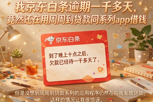 我京东白条逾期一千多天，竟然还在用周周到贷款同系列app借钱