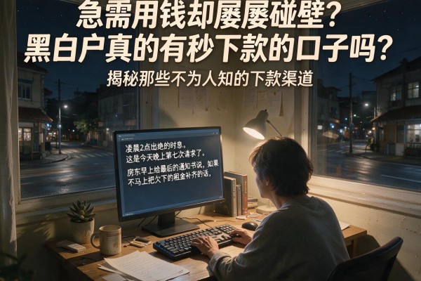 急需用钱却屡屡碰壁？黑白户真的有秒下款的口子吗？揭秘那些不为人知的下款渠道