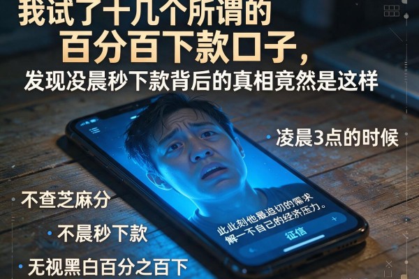 我试了十几个所谓的百分百下款口子，发现凌晨秒下款背后的真相竟然是这样