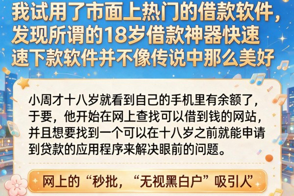 我试用了市面上热门的借款软件，发现所谓的18岁借款神器快速下款软件并不像传说中那么美好