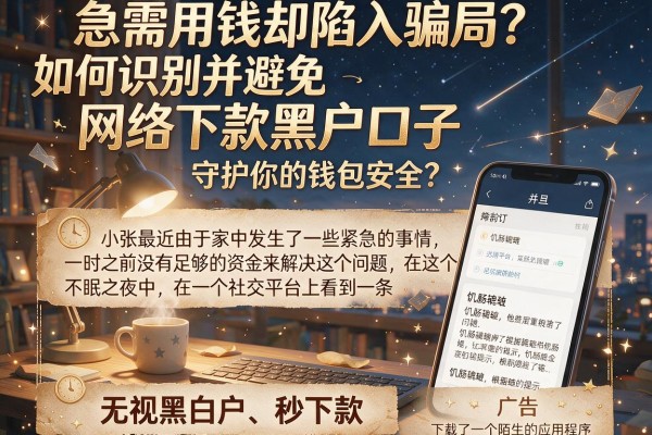 急需用钱却陷入骗局？如何识别并避免网络下款黑户口子，守护你的钱包安全？