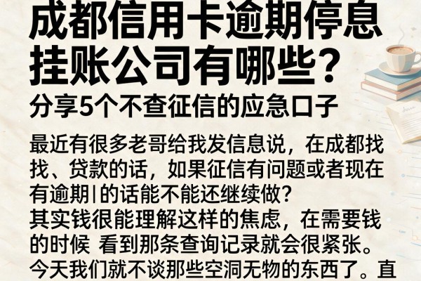 成都信用卡逾期停息挂账公司有哪些？分享5个不查征信的应急口子