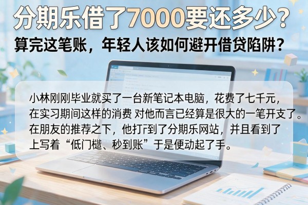 分期乐借了7000要还多少？算完这笔账，年轻人该如何避开借贷陷阱？