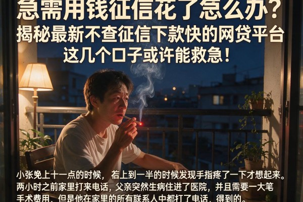 急需用钱征信花了怎么办？揭秘最新不查征信下款快的网贷平台，这几个口子或许能救急！