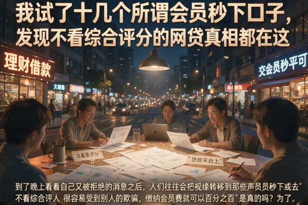我试了十几个所谓会员秒下口子，发现不看综合评分的网贷真相都在这
