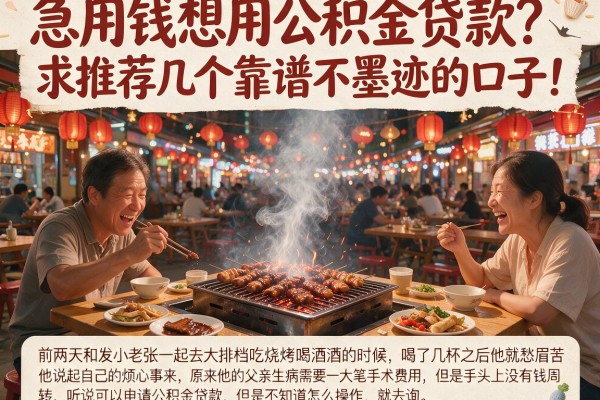 急用钱想用公积金贷款？求推荐几个靠谱不墨迹的口子！