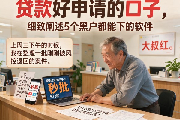 贷款好申请的口子，细致阐述5个黑户都能下的软件