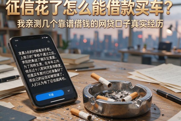 征信花了怎么能借款买车?我亲测几个靠谱借钱的网贷口子真实经历