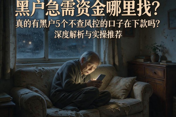 黑户急需资金哪里找？真的有黑户5个不查风控的口子在下款吗？深度解析与实操推荐