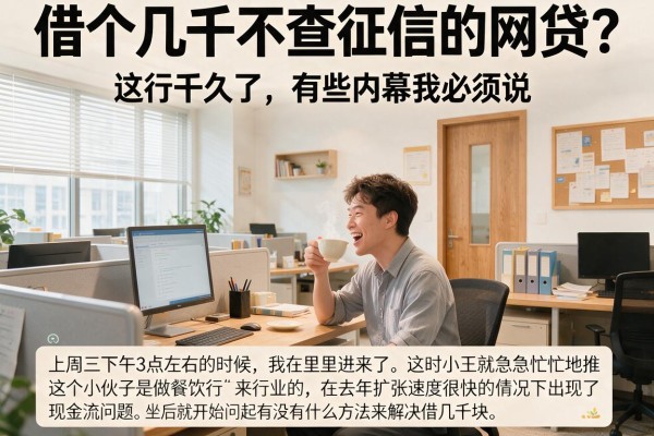 借个几千不查征信的网贷？这行干久了，有些内幕我必须说