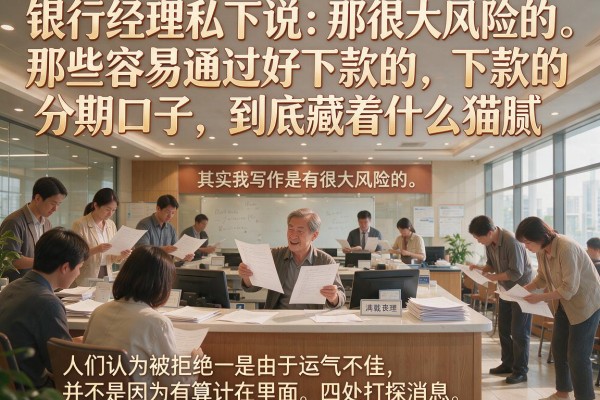 银行经理私下说：那些容易通过好下款的分期口子，到底藏着什么猫腻