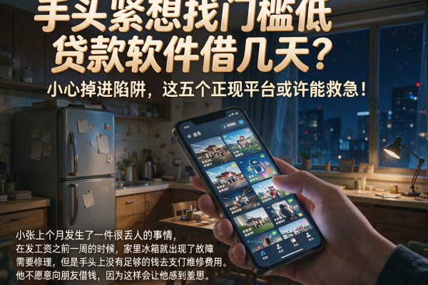 手头紧想找门槛低贷款软件借几天？小心掉进陷阱，这五个正规平台或许能救急！