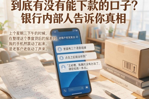 到底有没有能下款的口子?银行内部人告诉你真相