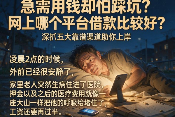 急需用钱却怕踩坑？网上哪个平台借款比较好？深扒五大靠谱渠道助你上岸