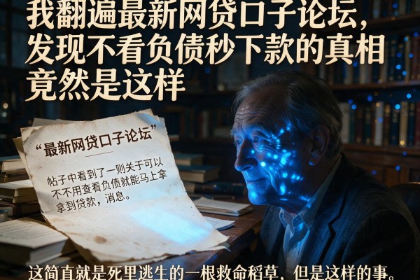 我翻遍最新网贷口子论坛，发现不看负债秒下款的真相竟然是这样
