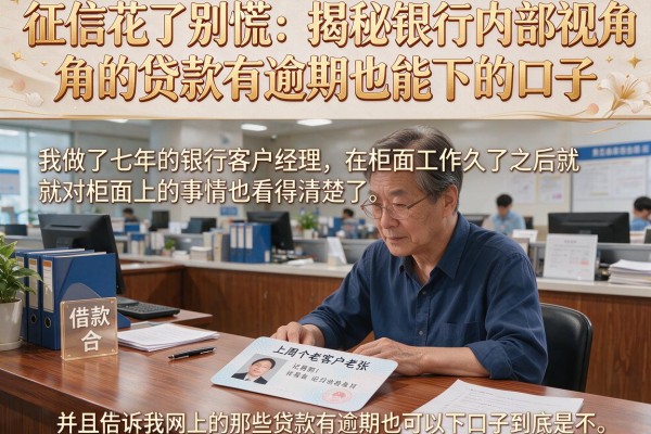 征信花了别慌：揭秘银行内部视角的贷款有逾期也能下的口子