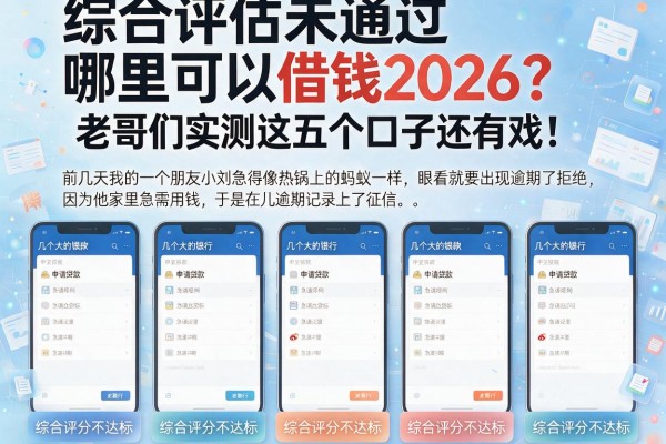 综合评估未通过哪里可以借钱2026？老哥们实测这五个口子还有戏！