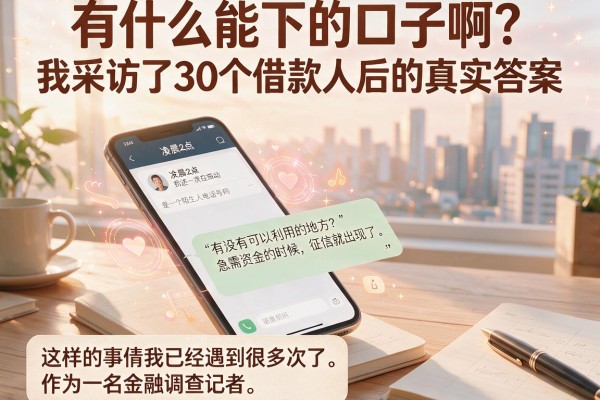 有什么能下的口子啊？我采访了30个借款人后的真实答案
