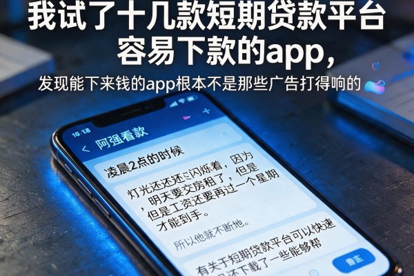 我试了十几款短期贷款平台容易下款的app，发现能下来钱的app根本不是那些广告打得响的