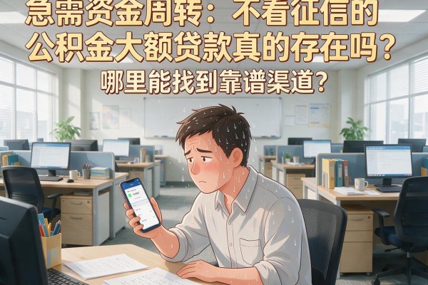 急需资金周转？不看征信的公积金大额贷款真的存在吗？哪里能找到靠谱渠道？