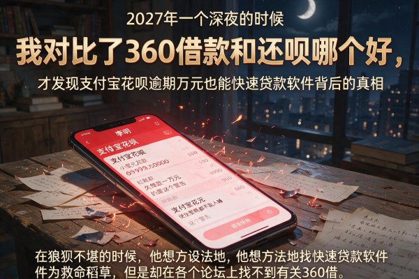 我对比了360借款和还呗哪个好，才发现支付宝花呗逾期万元也能快速贷款软件背后的真相