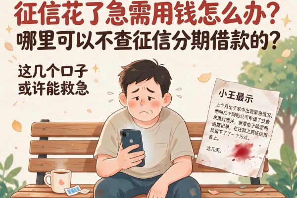 征信花了急需用钱怎么办？哪里可以不查征信分期借款的？这几个口子或许能救急