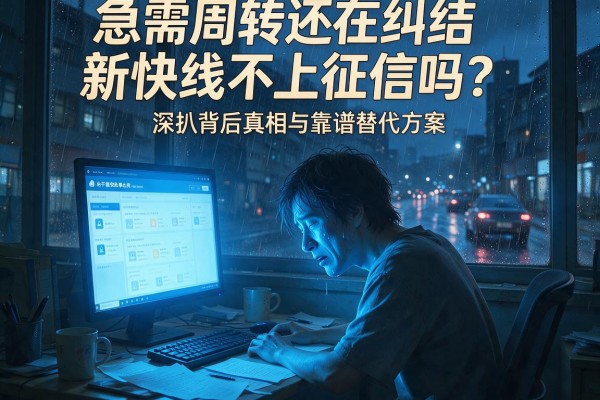 急需周转还在纠结新快线不上征信吗？深扒背后真相与靠谱替代方案