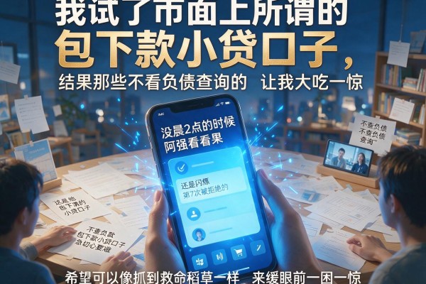 我试了市面上所谓的包下款小贷口子，结果那些不看负债查询的app让我大吃一惊
