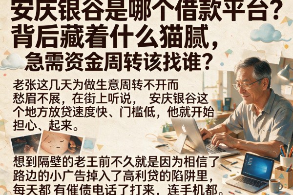 安庆银谷是哪个借款平台？背后藏着什么猫腻，急需资金周转该找谁？