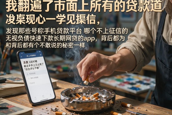 我翻遍了市面上所有的贷款渠道,发现那些号称手机贷款平台哪个不上征信的和无视负债快速下款长期网贷的app,背后都有个不敢说的秘密