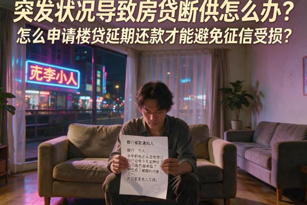 突发状况导致房贷断供怎么办？怎么申请楼贷延期还款才能避免征信受损？