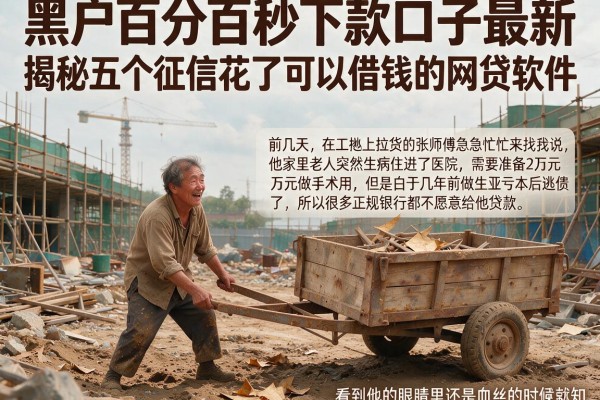 黑户百分百秒下款口子最新，揭秘五个征信花了可以借钱的网贷软件