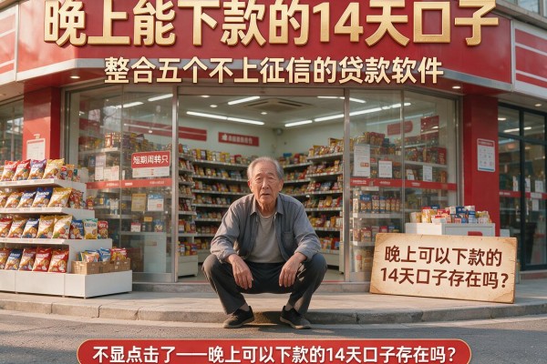 晚上能下款的14天口子，整合五个不上征信的贷款软件