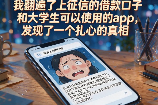我翻遍了上征信的借款口子和大学生可以使用的app，发现了一个扎心的真相