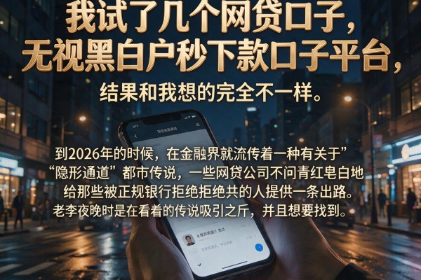 我试了几个网贷口子无视黑白户秒下款口子平台，结果和我想的完全不一样