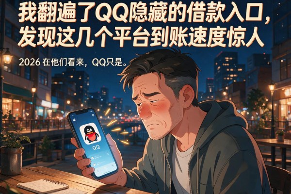 我翻遍了QQ隐藏的借款入口，发现这几个平台到账速度惊人
