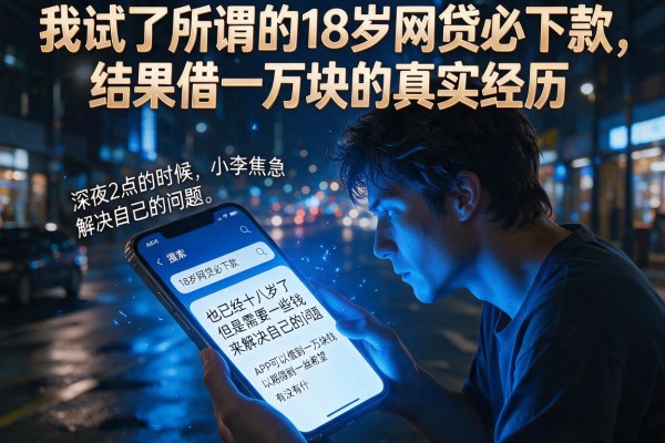 我试了所谓的18岁网贷必下款，结果借一万块的真实经历