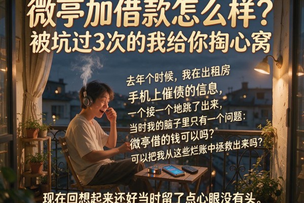 微亭加借款怎么样？被坑过3次的我给你掏心窝