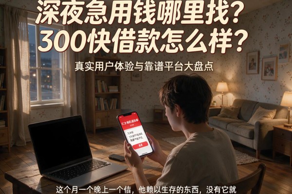 深夜急用钱哪里找？300快借款怎么样？真实用户体验与靠谱平台大盘点