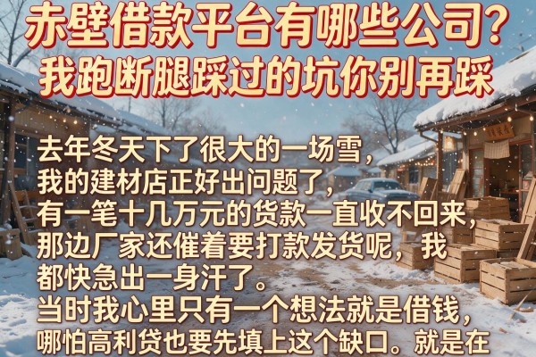 赤壁借款平台有哪些公司?我跑断腿踩过的坑你别再踩