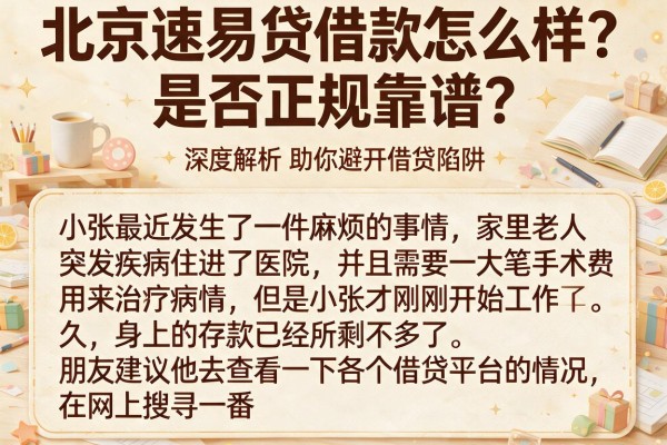 北京速易贷借款怎么样？是否正规靠谱？深度解析助你避开借贷陷阱