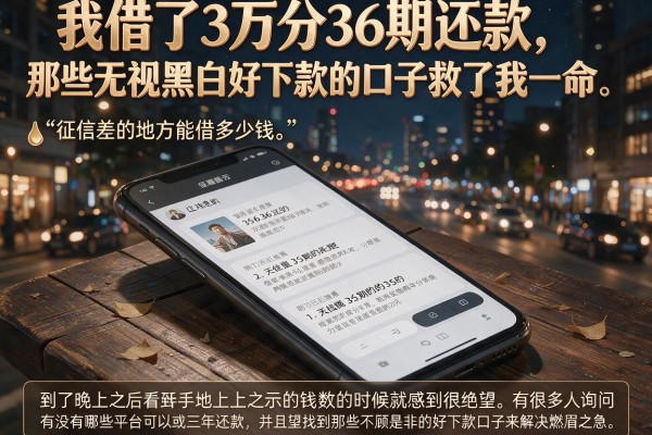 我借了3万分36期还款，那些无视黑白好下款的口子救了我一命