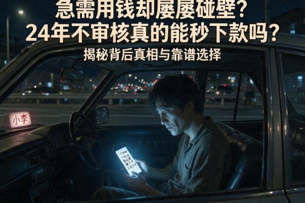 急需用钱却屡屡碰壁？24年不审核真的能秒下款吗？揭秘背后真相与靠谱选择