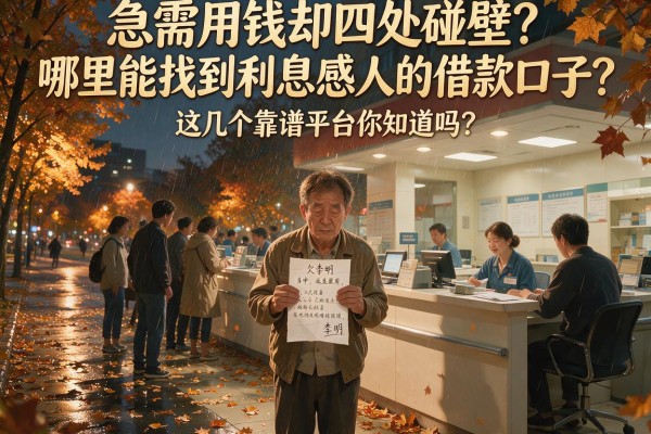 急需用钱却四处碰壁？哪里能找到利息感人的借款口子？这几个靠谱平台你知道吗？