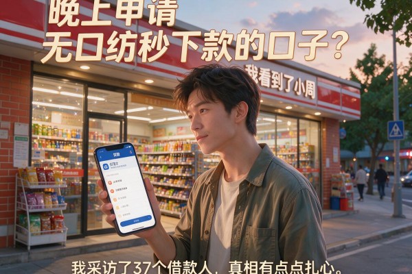 晚上申请无口纺秒下款的口子？我采访了37个借款人，真相有点扎心