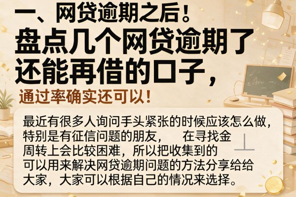 盘点几个网贷逾期了还能再借的口子，通过率确实还可以
