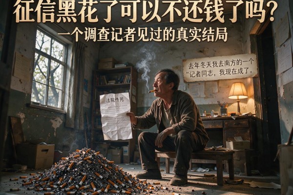 征信黑花了可以不还钱了吗?一个调查记者见过的真实结局