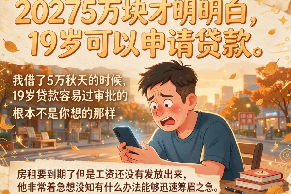 我借了5万块才明白，19岁贷款容易过审批的app根本不是你想的那样